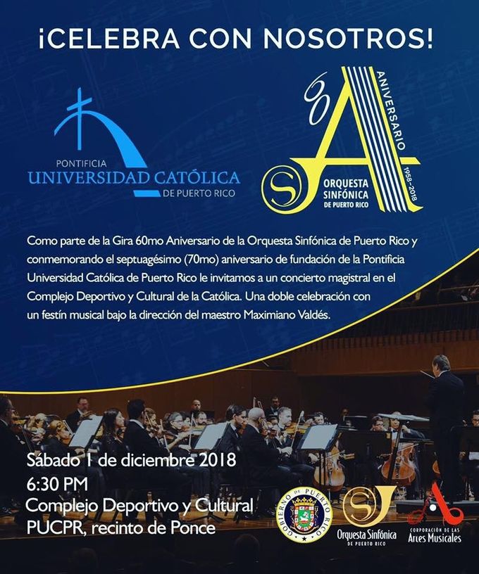 Concierto Orquesta Sinfónica en la Universidad Católica de Ponce