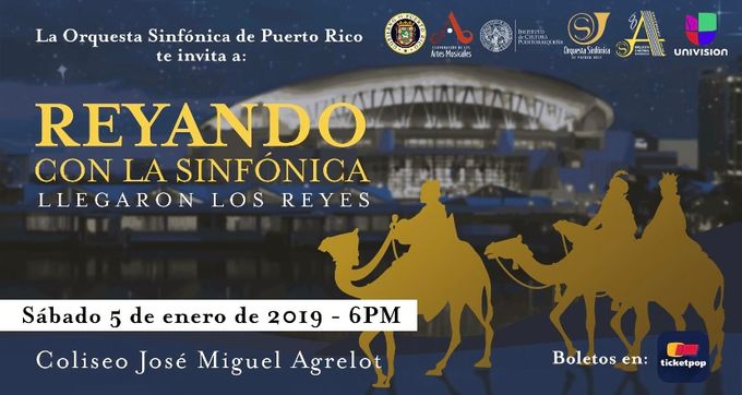 Concierto de reyes en el Coliseo de Puerto Rico! Orquesta Sinfónica de PR!