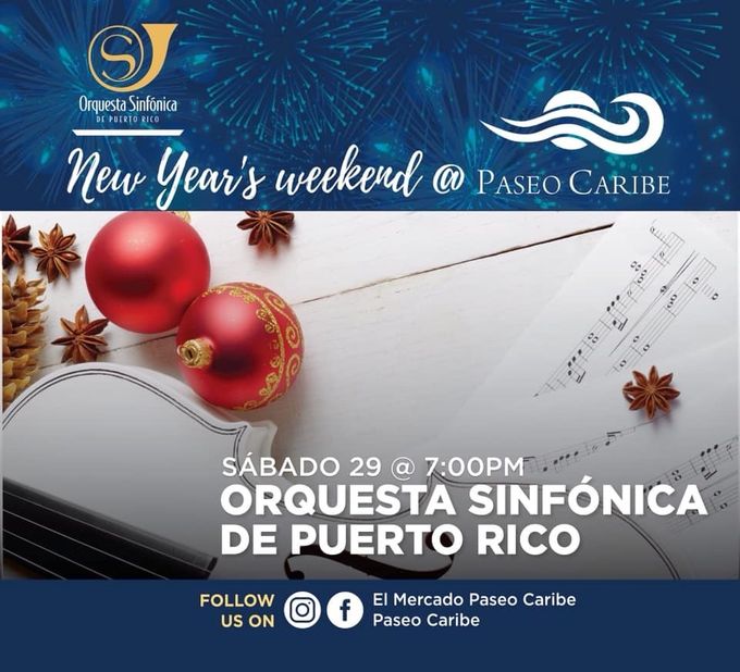 Orquesta Sinfónica de Puerto Rico-Música  de Películas y de Navidad@Paseo Caribe👍📯🇵🇷.