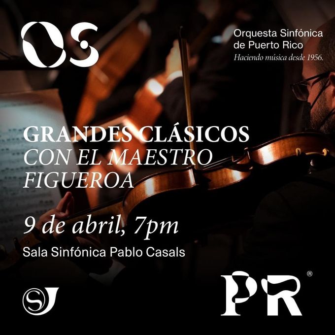 ¡Siente el poder la música clásica!  Este próximo 9 de abril a las 7pm, disfrutarás de una selección de grandes clásicos, como solo te trae #TuSinfonica. Estaremos interpretando piezas de Richard Strauss, Ernesto Cordero y otros grandes compositores, bajo la batuta del maestro Guillermo Figueroa.  Fecha: 9 de abril Hora: 7pm Donde: Sala Sinfónica Pablo Casals  ¡No te lo pierdas! Consigue tu boleto aquí 👉https://bit.ly/3IVH27k  #OSPR #TuSinfonica #ConexiónSonora #DiversidadMelodica #MuchosInstrumentosUnaArmonía #PuertoRico #LosMusicosDePR #LosMusicosDeTuSinfonica
