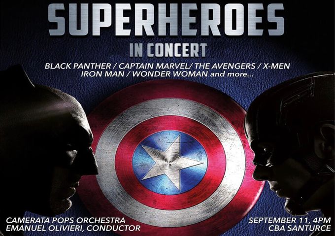 Camerata Pops, Sept 11,2022! Sala Sinfónica CBA Santurce https://ticketera.com/superheroesinconcert/